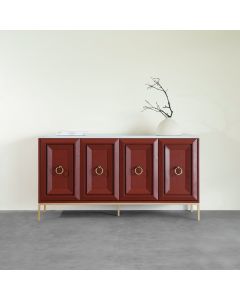 Malibu Buffet Console - Cherry Red