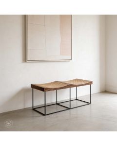 Tharang Rattan Two-Seater Bench