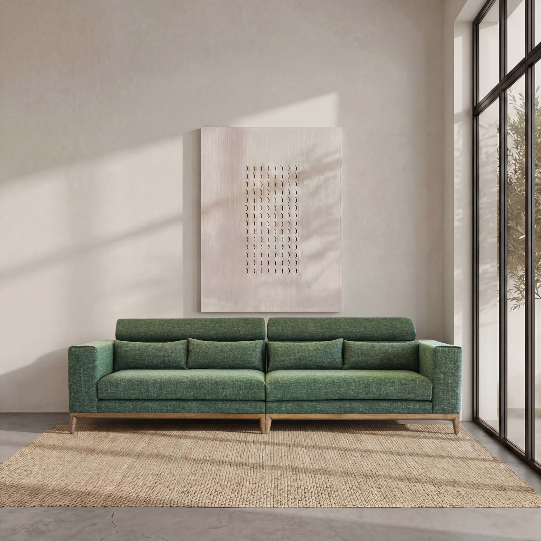 Jake Modular Four Seater Sofa With Headrest